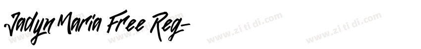 Jadyn Maria Free Reg字体转换